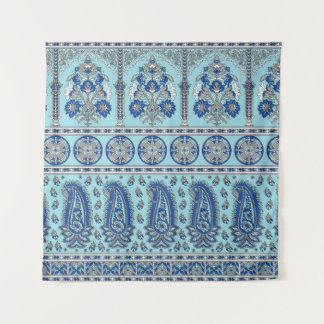 Tenture Frontière asiatique de Paisley : Design traditionn