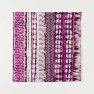 Tenture Frontière ethnique de Fuchsia Abstraite