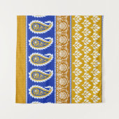 Tenture Frontière traditionnelle indienne paisley (Devant (Horizontal))