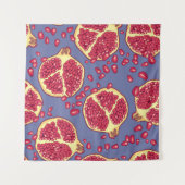 Tenture Fruit de grenade Conception Motif transparente (Devant (Horizontal))