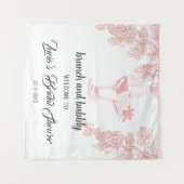 Tenture Fruit de raisin Champagne Fête des mariées rétro B (Devant (Horizontal))