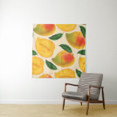 Tenture Fruit Mango Motif sans joint (En situation (horizontale))