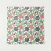 Tenture Fruit motif transparent | motif de surface de frui (Devant (Horizontal))