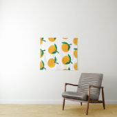 Tenture fruit orange avec patte blanche arrière - plan san (En situation (horizontale))