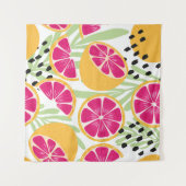 Tenture Fruit sans couture motif, pamplemousse à l tropica (Devant (Horizontal))