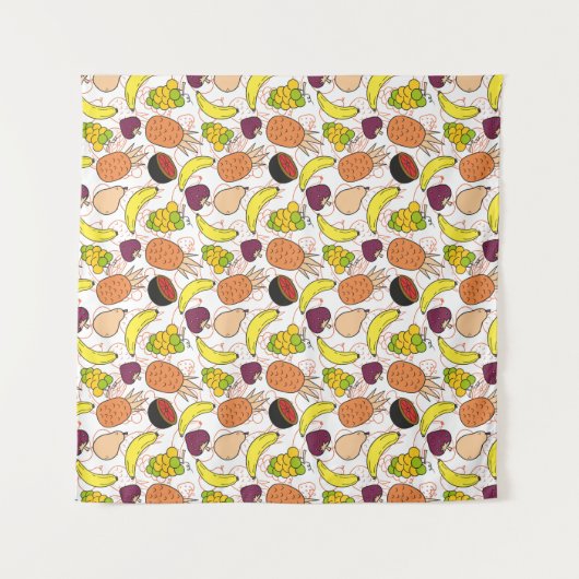 Tenture Fruit seamless pattern | Fruit surface pattern 50 (Devant (Horizontal))