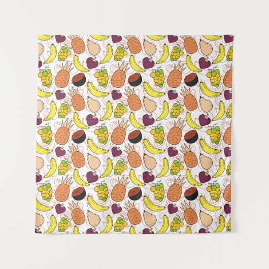 Tenture Fruit seamless pattern | Fruit surface pattern 50 (Devant)