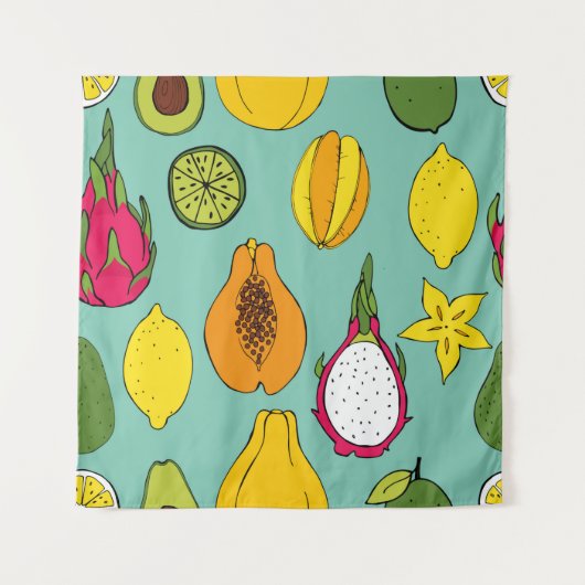 Tenture Fruit. Seamless vintage pattern (Devant)