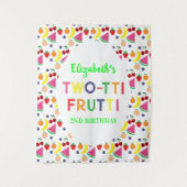 Tenture Fruits à deux tti Frutti 2e anniversaire (Devant)