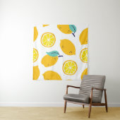 Tenture Fruits citrons sans couture motif (En situation (horizontale))