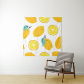 Tenture Fruits citrons sans couture motif (En situation)