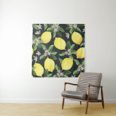 Tenture Fruits de citron : Conception Motif transparente (En situation)