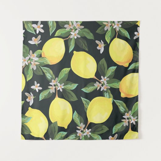 Tenture Fruits de citron : Conception Motif transparente (Devant)