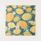 Tenture Fruits de citron sans soudure motif (Devant (Horizontal))