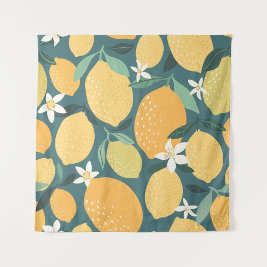 Tenture Fruits de citron sans soudure motif (Devant)
