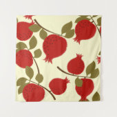 Tenture Fruits de grenade : Cartoon Arrière - plan jaune (Devant (Horizontal))