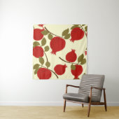 Tenture Fruits de grenade : Cartoon Arrière - plan jaune (En situation (horizontale))