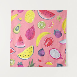 Tenture Fruits exotiques : Motif Tropical À Main