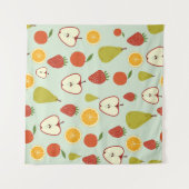 Tenture Fruits frais dans un motif extensible sans couture (Devant (Horizontal))