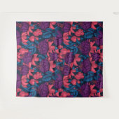 Tenture Fuchsia en bleu et violet (Devant (Horizontal))