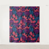 Tenture Fuchsia en bleu et violet (Devant)