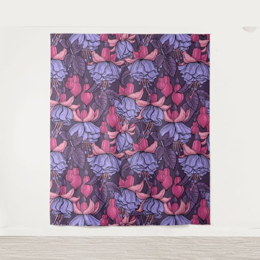 Tenture Fuchsia rose et violet (Devant)