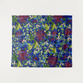 Tenture Fuji Mums Daisées et papillons (Devant (Horizontal))