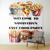 Tenture Fun fast food burger pizza alimentation camion ann (En situation)