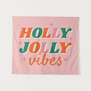 Tenture Fun Holly Jolly Vibes Design de Noël
