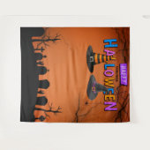 Tenture Fun Selfie Station Halloween Parti arrière (Devant (Horizontal))