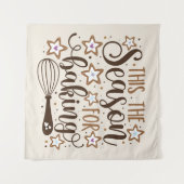 Tenture Fun 'Tis Season for Baking Design (Devant (Horizontal))