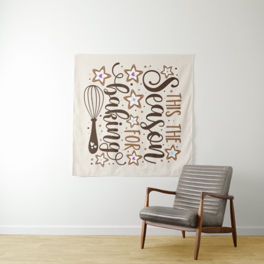 Tenture Fun 'Tis Season for Baking Design (En situation (horizontale))