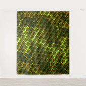 Tenture Fundo com imagem verde sob grade dourada ? (Devant)