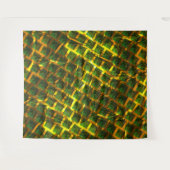 Tenture Fundo com imagem verde sob grade dourada ? Largos. (Devant (Horizontal))