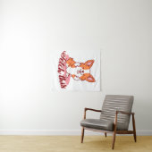 Tenture Funky Corgi Chien moyen Dog Extraire ceci (En situation (horizontale))
