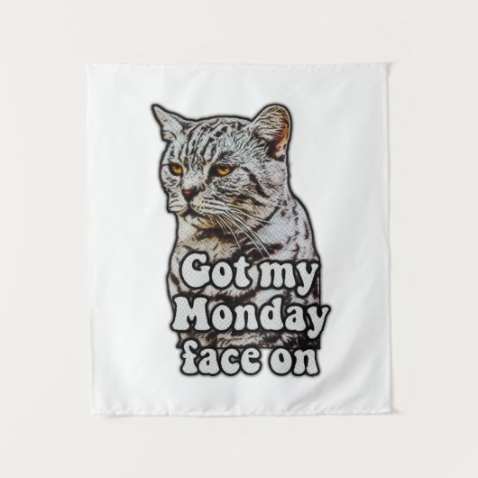 Tenture Funny cat meme for kitty owners and cat lovers (Devant)