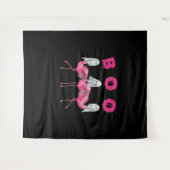 Tenture Funny Ghost Flamingo Boo Halloween Costume Toxits (Devant (Horizontal))