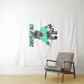 Tenture Funny Giraffe Shirt Moo Je suis une chèvre mignonn (En situation (horizontale))