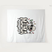 Tenture Funny Halloween Mama Cool Skull (Devant (Horizontal))
