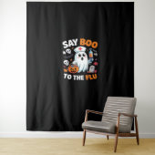 Tenture Funny Halloween Nurse Ghost T-Shirt - "Dites Boo à (En situation)