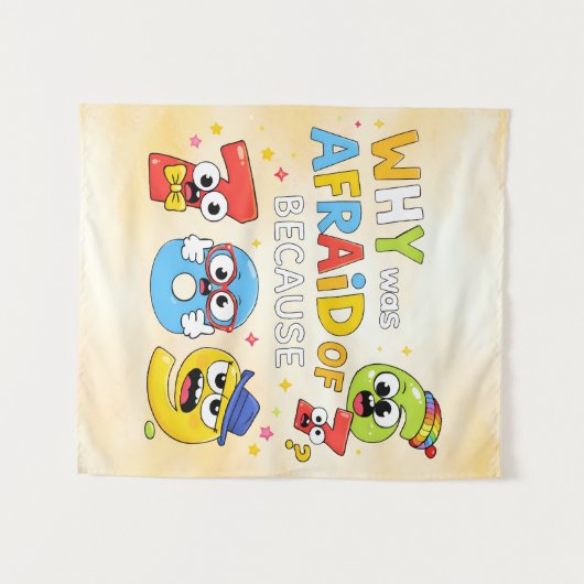 Tenture Funny Maths Numbers Joke Poster for Kids (Devant (Horizontal))