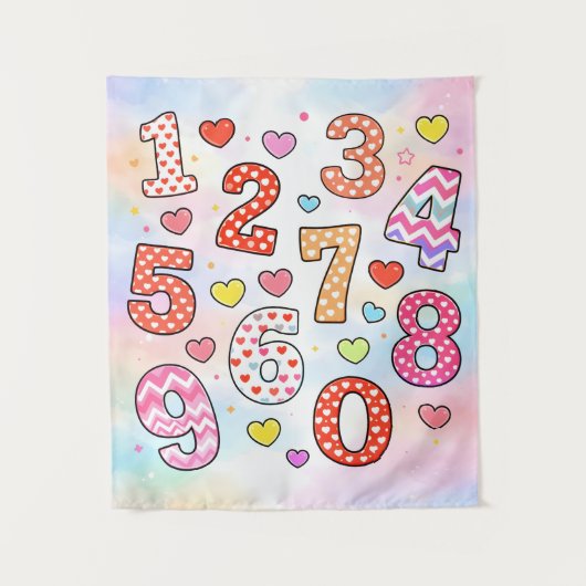 Tenture Funny Maths Numbers Joke Poster for Kids (Devant)