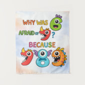 Tenture Funny Maths Numbers Joke Poster for Kids (Devant)