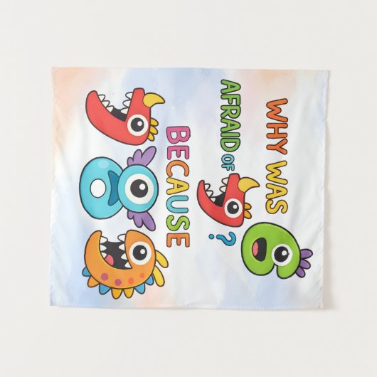 Tenture Funny Maths Numbers Joke Poster for Kids (Devant (Horizontal))