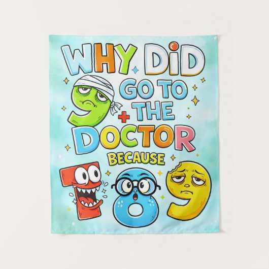 Tenture Funny Maths Numbers Joke Shirt for Kids (Devant)