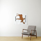 Tenture Funny moose (En situation (horizontale))