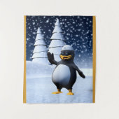 Tenture Funny Sailor Penguin (Devant)