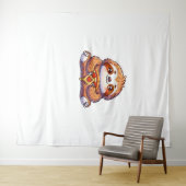 Tenture Funny Sloth mangeant Pizza, Kawaii Amoureux des an (En situation (horizontale))