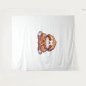 Tenture Funny Sloth mangeant Pizza, Kawaii Amoureux des an (Devant (Horizontal))