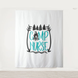 Tenture Funny Summer Camp Nurse Nurse Cadeau infirmière Ca